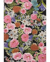 Loloi Botanical Rug - Black - 5'3 x 7'8