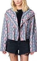 BLANKNYC Womens Printed Cotton Jacket Coat XS