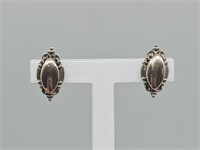 Sterling Silver and 10KT Gold  Earrings