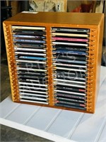 wood case & 40 CD's