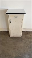 Metal cabinet with drawer