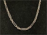 Sterling Link Necklace 5.9gr 18"