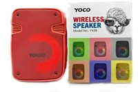 YOCO WIRELESS SPEAKER Y438 RED COLOR