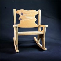 Wood Doll Rocking Chair