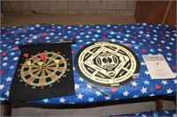 Pair of Dart Boards with Darts