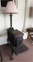 Cast Iron Stove Converted to Lamp