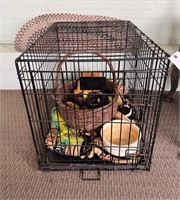 Dog Cage and Accessories (Rugs and Toys)