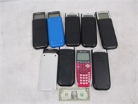 Lot of Texas Instruments Calculators - Untested