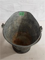 Vintage Galvanized Coal Bucket