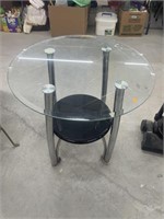 Glass top stand (approx 25” h)