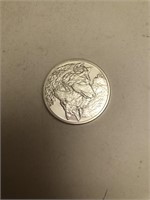 2021 Wolf 1 oz Silver Round