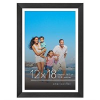 Americanflat 12x18 Poster Frame in Black - Use as