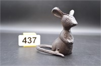 solid cast iron mouse 3" tall