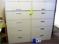 (2) Steelcase 5-Drawer Lateral Files