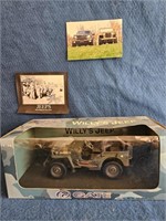 OUR LAST MILITARY JEEP- WILL BE A NIB 1:18 SCALE
