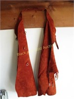 Pair Of Suede Leather Chaps