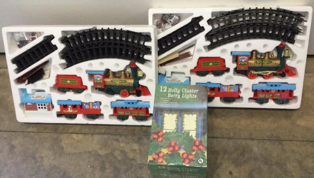 Battery Operated Christmas Trains & Berry Lights.
