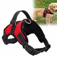 Sz M Red/Black Dog Harness W/Security On Side A2