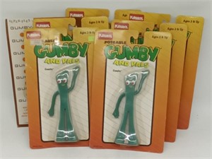 (J) Playschool poses able Gumby in packaging