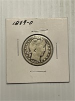 1899 O Barber Silver Quarter