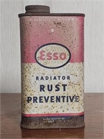 VTG ESSO RADIATOR RUST PREVENTER TIN CAN WITH LID