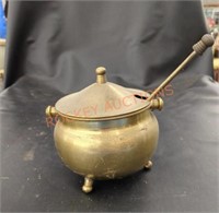 Vintage brass fire starter smudge pot