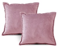 New eiue 18x18 soft velvet throw pillows,set of 2