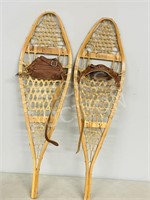 pair of 33" long wood snowshoes