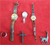 703 - WATCHES, CROSS, PIN & RING