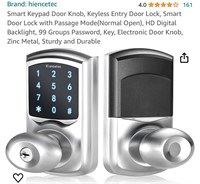 Smart Keypad Door Knob, Keyless Entry Door Lock