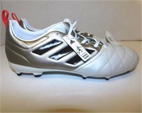 111 ADIDAS SILVER/WHITE CLEATS - WOMEN'S SIZE 10