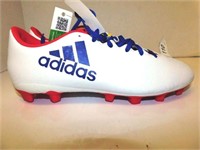 110 ADIDAS RED/WHITE/BLUE CLEATS - WOMEN'S SIZE 9.