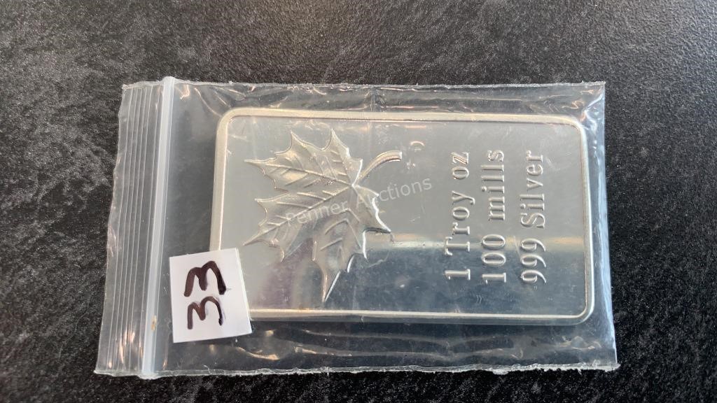 1oz Silver Plated Bar