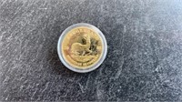 South African 1/4oz Gold Plated Coin