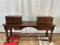 Vintage Barley Twist Leg Desk