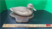 Bronze Mallard Duck **chipped bill**