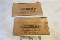 2 vintage PB&T Money Bags