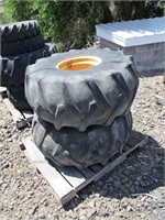 (2) Tractor Tires 18.4-16.1 on Rims