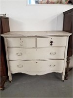 Antique  4 drawer  dresser repainted