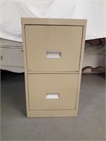 Metal 2 drawer filing cabinet