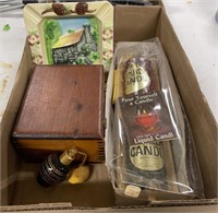 Liquid Candles, Wooden Box, Perfume Bottle, Decor