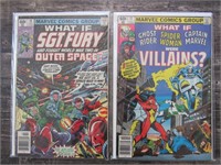 1979 WHAT IF #14 & #17 Sgt. Fury Villains Comics