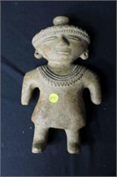 Large Clay Native Figure
