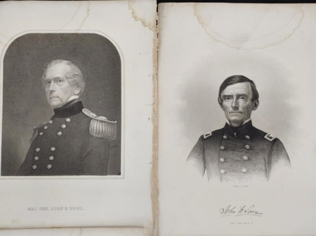 17 ETCHINGS OF CIVIL WAR GENERALS & OFFICERS