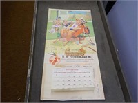 1970 W.M. Fotheringham calendar back