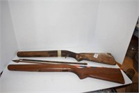 22 Rifle Stock, Tube, An Arrow & Gun Stock