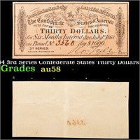 1864 3rd Series Confederate States Thirty Dollars