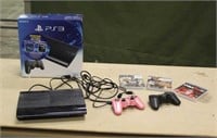 Sony PS3, (3) Games & (2) Controllers, Unused