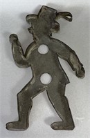 Comical storybook character tin cookie cutter ca.
