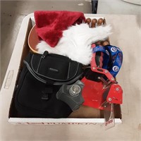 Miscellaneous box with everything from a Santa